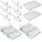 Azar Displays Clear 6 Compartment Divider Bin Cosmetic Tray with Tester Tray on Front and with Pushers, 2-Pack 225840-TESTER-6COMP-2PK - alternate 9